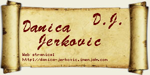 Danica Jerković vizit kartica